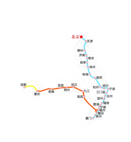 全國(guó)鐵路新列車運(yùn)行圖